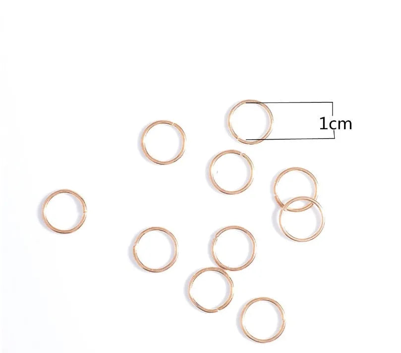 Small alloy gutter hair clips in gold and silver, 5 pack, for thin hair styling
