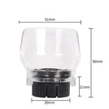 Transparent Delta face shield protective cover with 17.5-19mm thread port for grinding and splash protection.