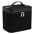 Corduroy cosmetic storage box in multiple colours with 24cm by 17cm by 10cm dimensions