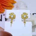 S925 sterling silver Baroque floral earring frames in silver and gold colour options