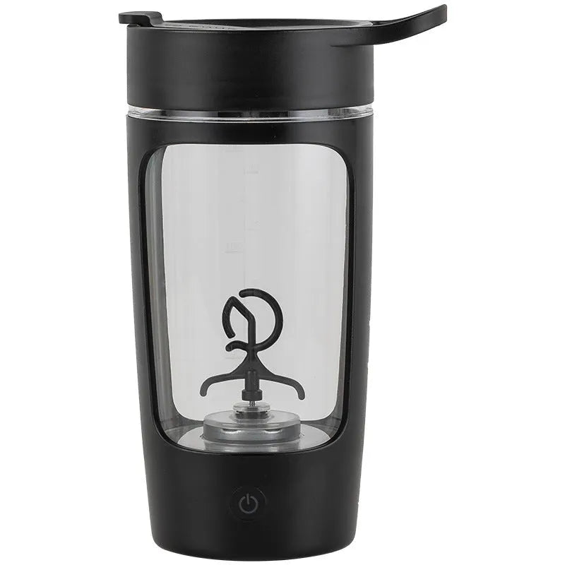 Portable juice blender with 650ml capacity in black blue pink or white featuring automatic mixing motor