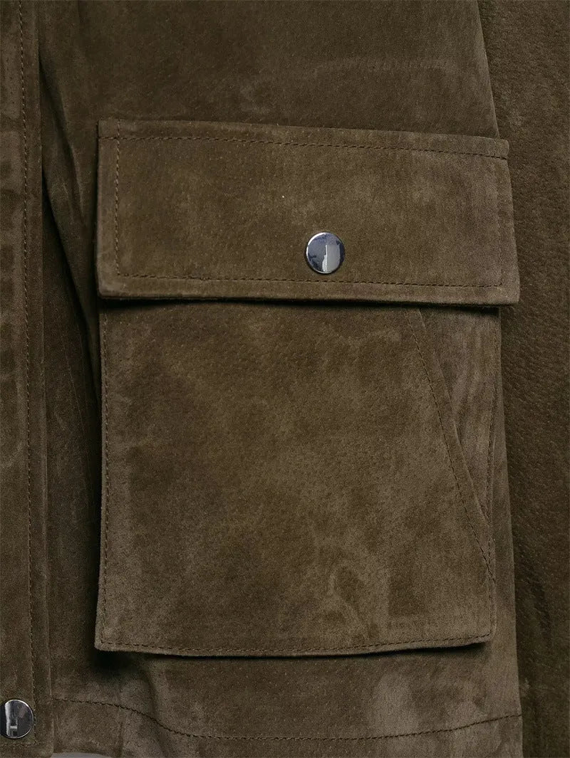 Women's medium thickness PU jacket in picture colour with regular fit and Asian sizing options