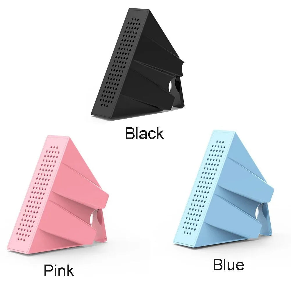 Mini portable phone amplifier stand in four colours compatible with iPhone and smartphones 6-10mm thick