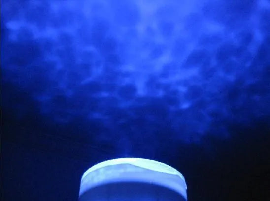 Blue LED ocean lamp projection lamp with DLP correction displaying 2D vertical effect for children