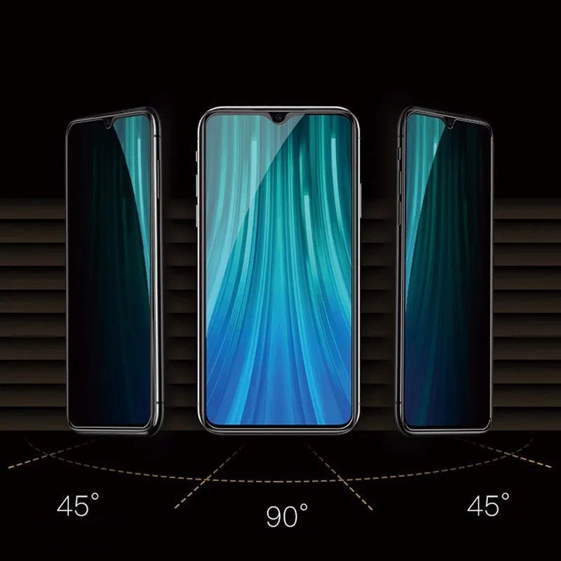 Xiaomi Poco and Redmi Note anti-spy tempered glass screen protector with matte finish