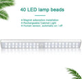 Rechargeable waterproof LED motion sensor light strip with adhesive backing