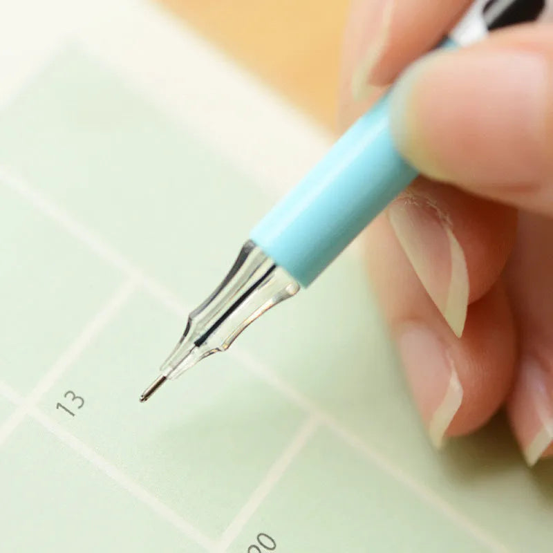 Cow colour gel pen set showing 12 assorted colours with 0.38mm fine tips in plastic barrels