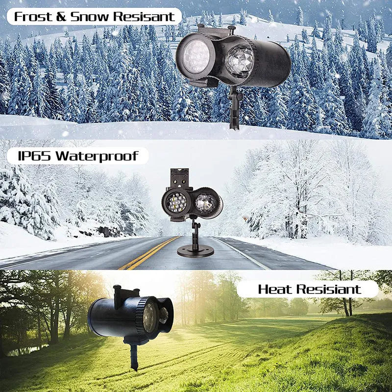 Outdoor waterproof double tube animated watermark LED soft light with IP65 rating