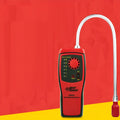 AS8800L portable flammable gas detector with LED display and alarm lights.