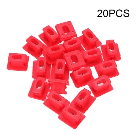Set of plastic BMW interior door trim panel repair snap clips.
