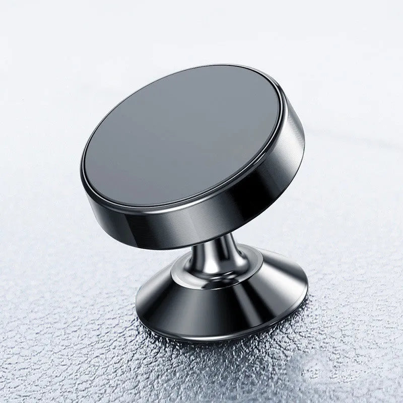 Magnetic car phone holder in aluminum alloy with CD texture available in black gold and silver