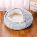 Semi-enclosed waterproof fabric dog kennel in a gradient colour, shown in a 50cm size.
