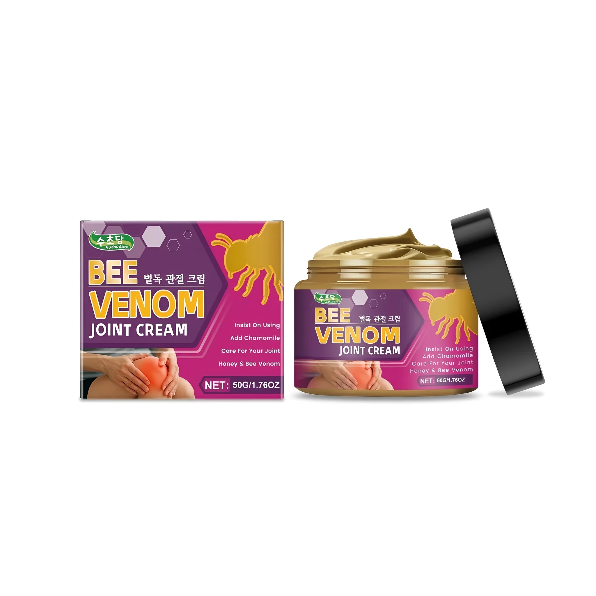 50g pot of joint cream with chamomile, aloe and bee venom extracts