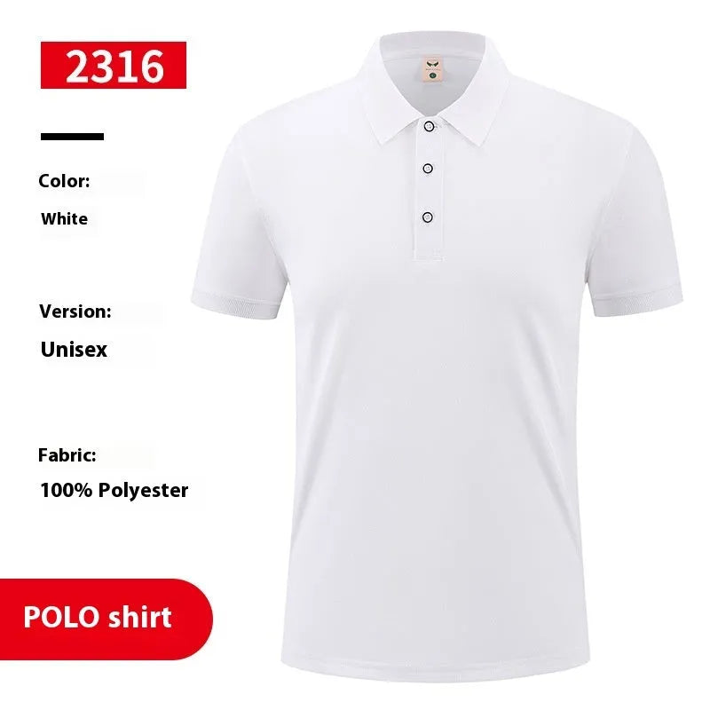 Short sleeve polo shirt in multiple colours for custom advertising logos