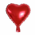 Five sparkling peach heart aluminium balloons in metallic colours for party decorations