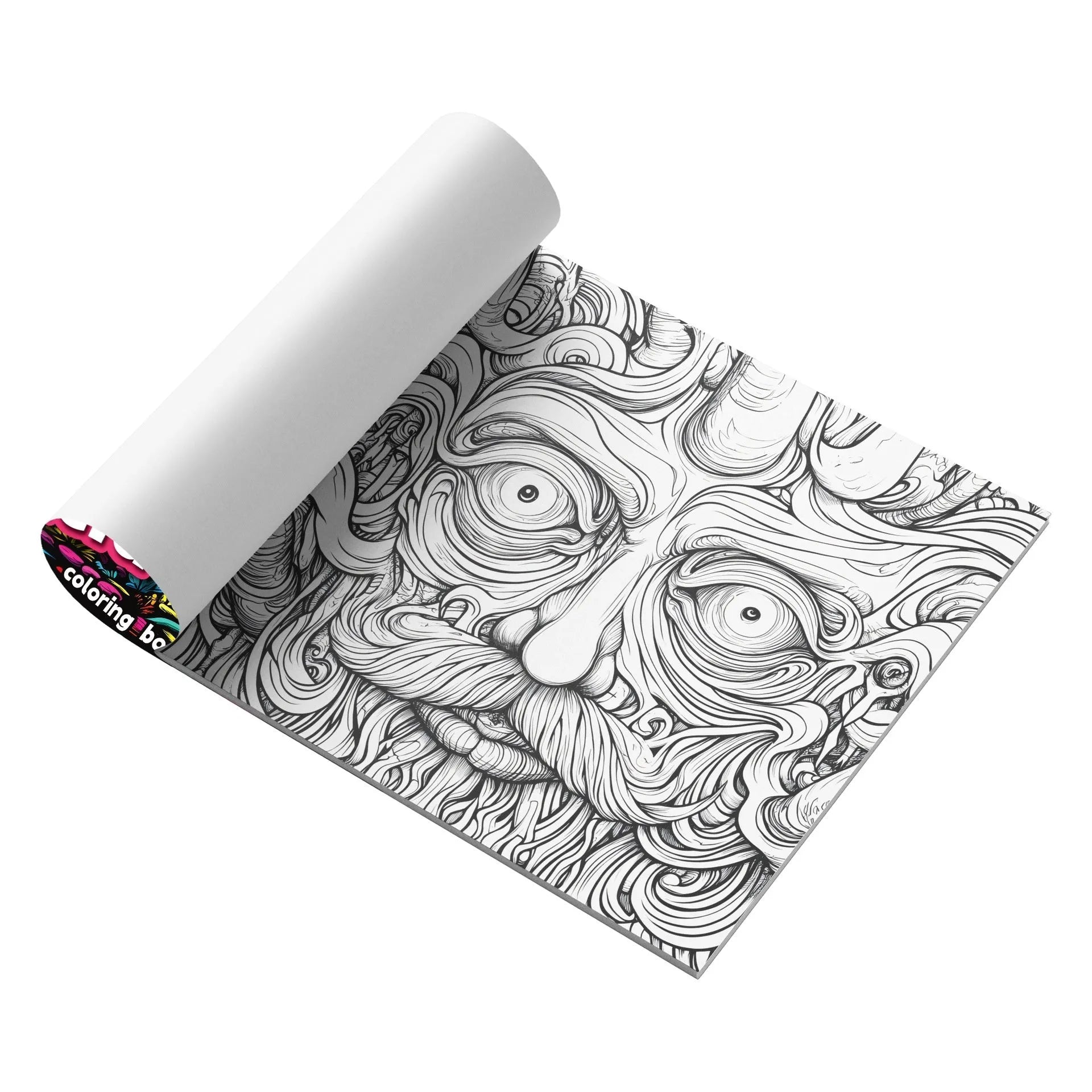 Acid tour colour painting book measuring 200mm length for creative artistic activities