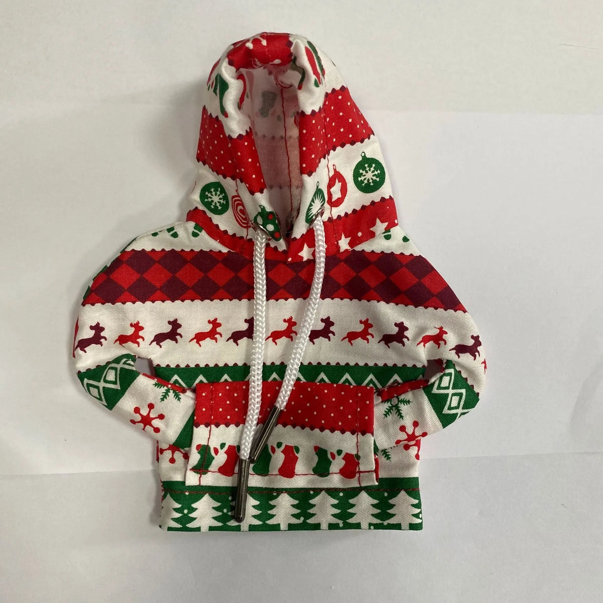 Cotton Christmas handbrake cover with multicolour design on car gear lever