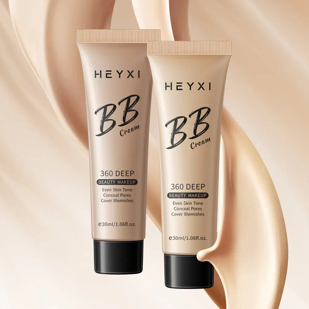 Waterproof sweat-proof BB cream in four shades with skincare properties