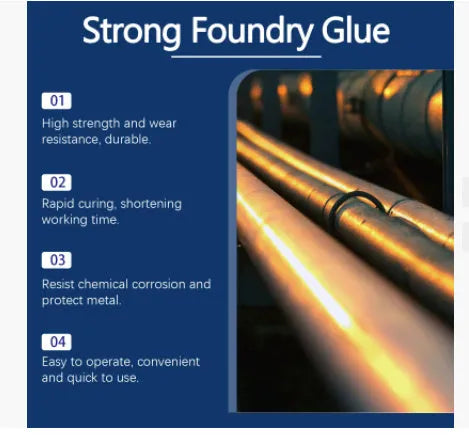 85ml metal casting glue epoxy kit for stainless steel copper aluminium bonding with push rod and tools