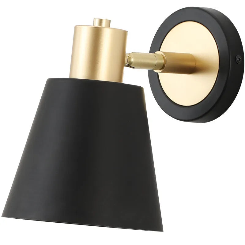 Nordic style iron wall lamp with adjustable tricolour lighting in four design variations