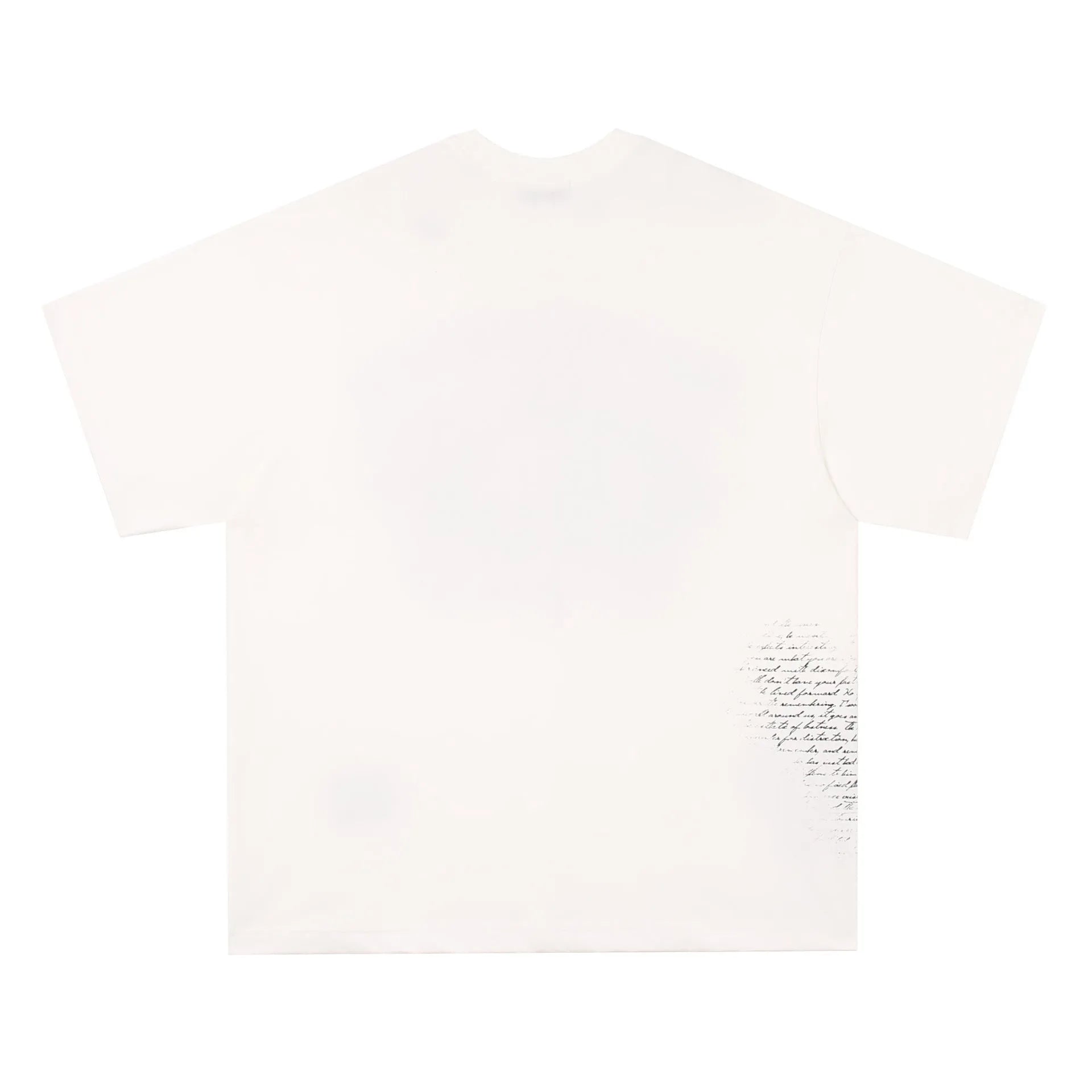 Black and white pure cotton retro hip hop t-shirt with large letter print design.