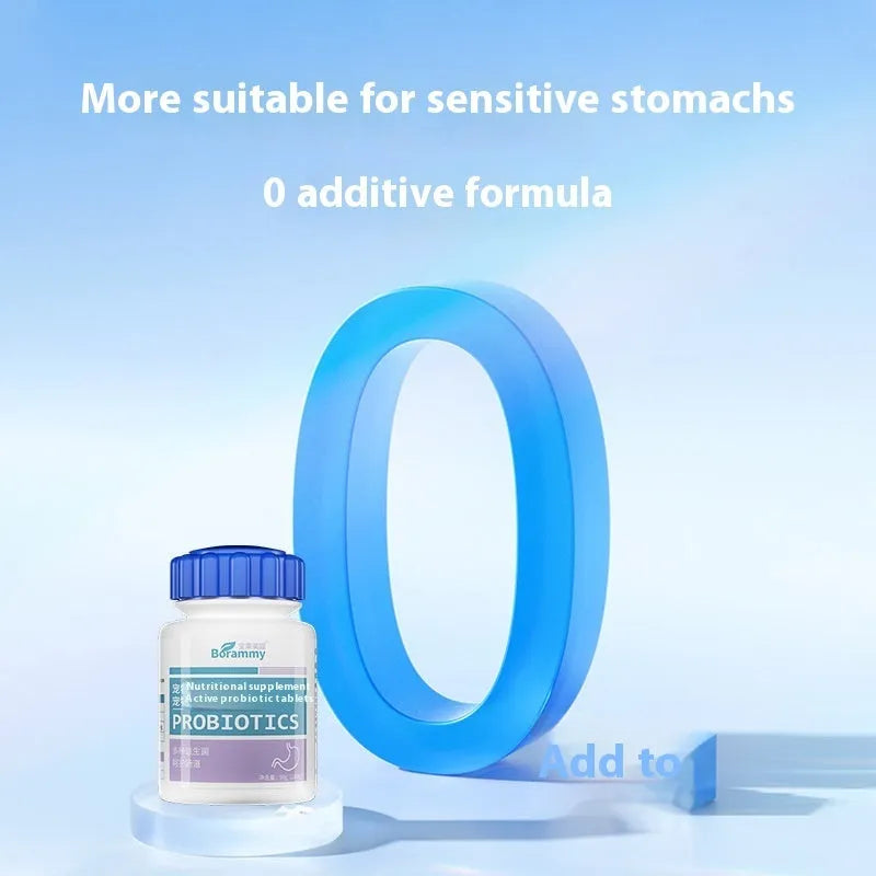Bottle of Pet Active Probiotic Tablets containing 180 tablets for dog and cat digestive support
