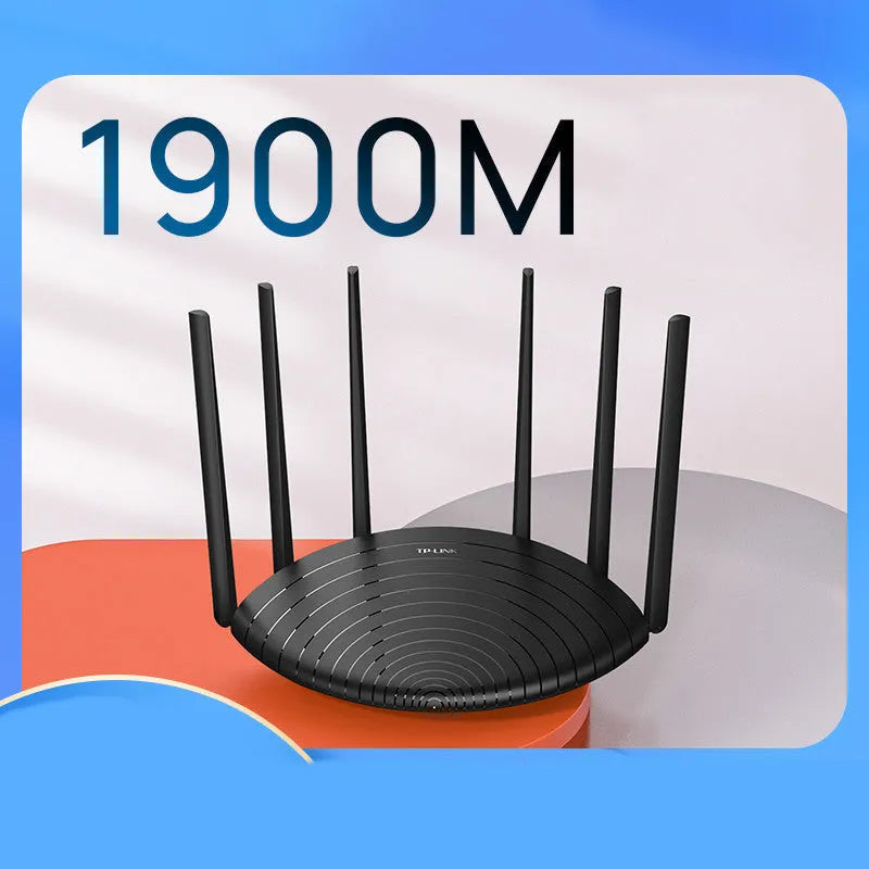 TL-WDR7661 AC1900 Gigabit wireless home router with network cable.