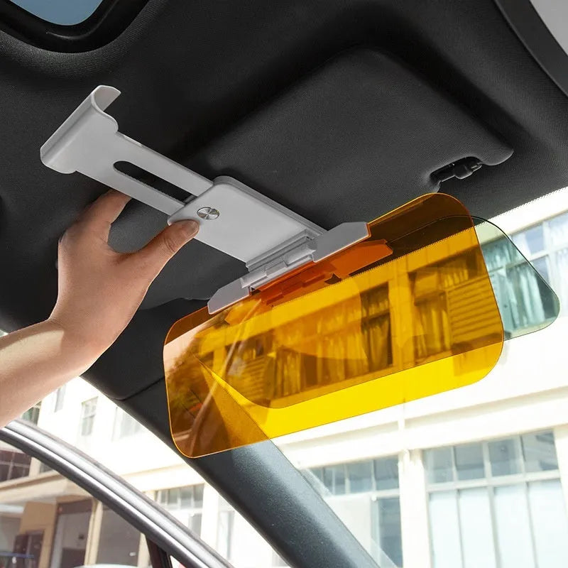 Anti-high beam goggles dual-use car sun visor with acrylic lens and multiple fitment options