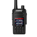 Black aviation interphone communication headset with waterproof and dustproof construction showing full accessory kit