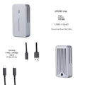 Aluminium alloy M.2 NVMe/NGFF SSD enclosure with dual protocol support and heat dissipation design