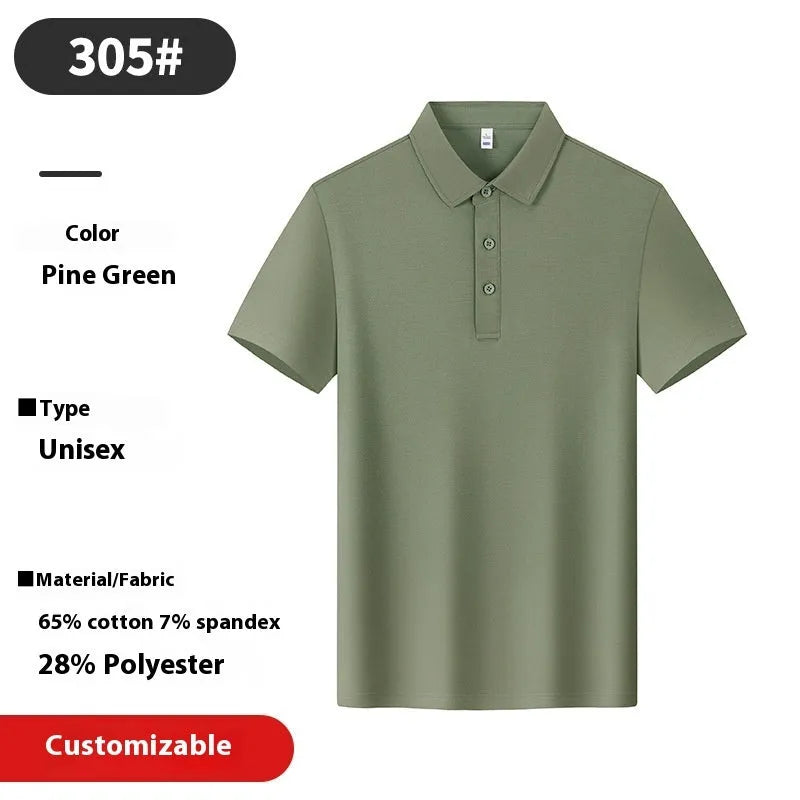 Collar Ponte De Roma polo shirt in long-staple cotton, loose fit, short sleeve, solid colour, sizes S to 4XL