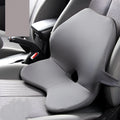 Black memory cotton car waist support pad with optional headrest for lumbar relief