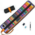Set of 50 wooden coloured pencils for oily painting with Grade 1 basswood construction and protective storage case