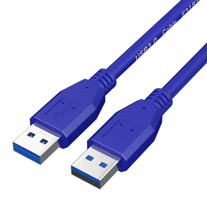 USB 3.0 data cable with nickel-plated connectors for external hard drive enclosures, shown with length options