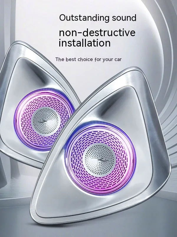 Burmester rotating tweeter speaker for Mercedes-Benz GLC, showing ABS plastic housing.