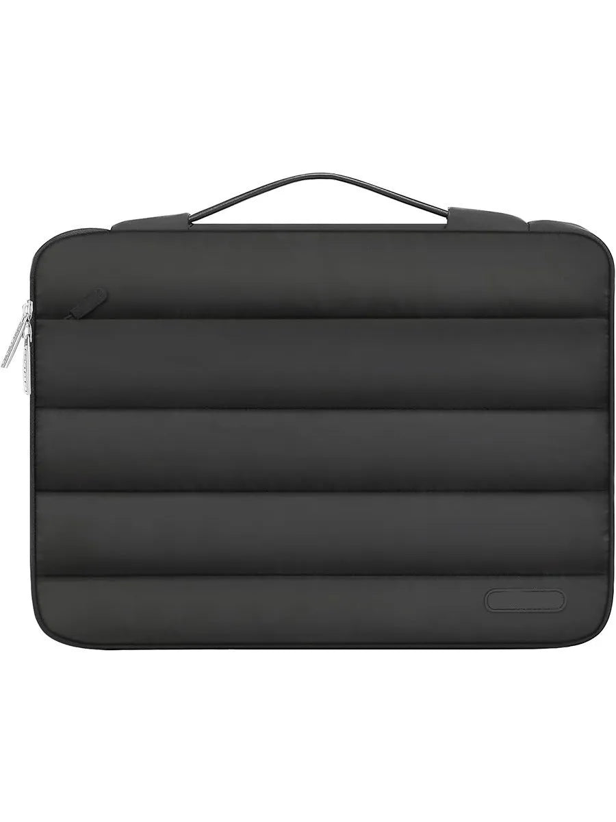 Velvet laptop bag in black, pink, light brown, or sand colour for 13.3 or 15.4 inch devices