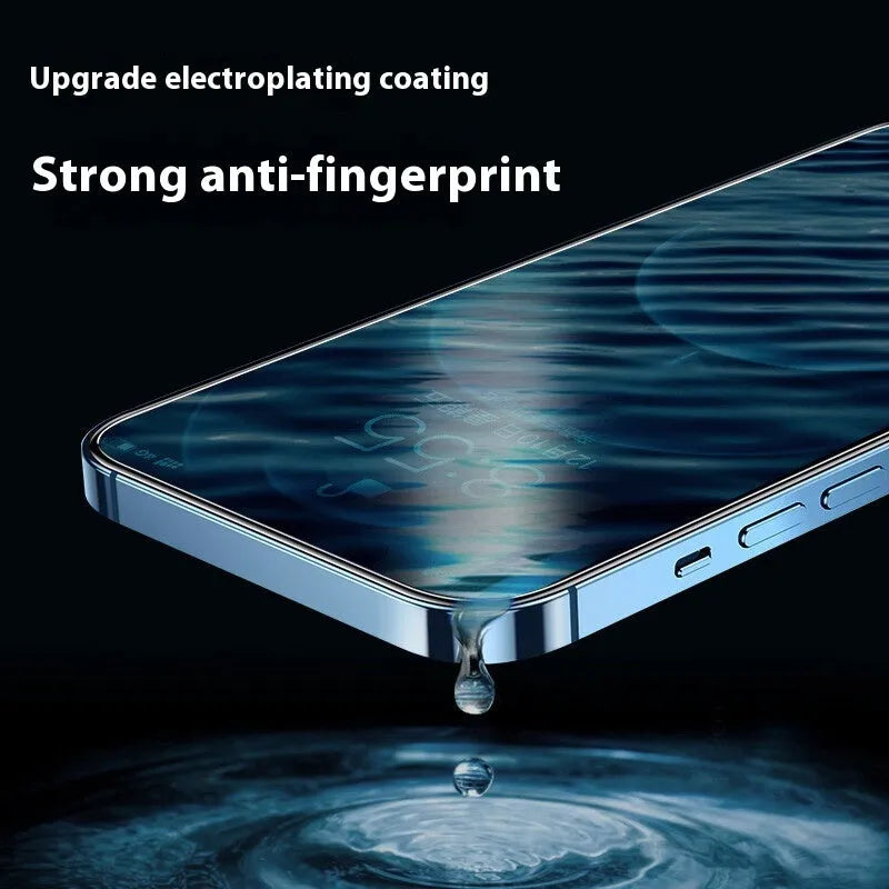 HD tempered glass screen protector for iPhone 12 Pro, 14, 15, XS Max, dustproof, full screen, boxed