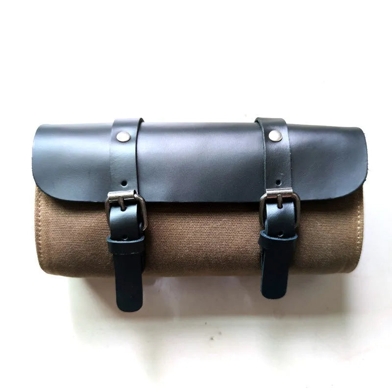 Camel Bag Knight cotton messenger bag for motorcycle helmets in army green with internal pockets