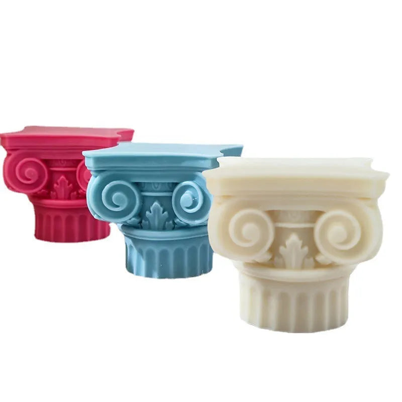 Roman Pillar silicone craft mould for candles, chocolate, plaster and decorations
