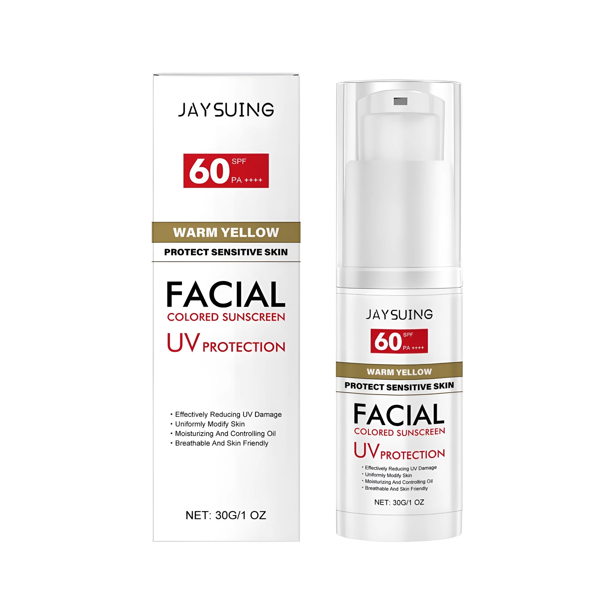 30g bottle of lightweight facial sunscreen with hyaluronic acid and Centella extract.