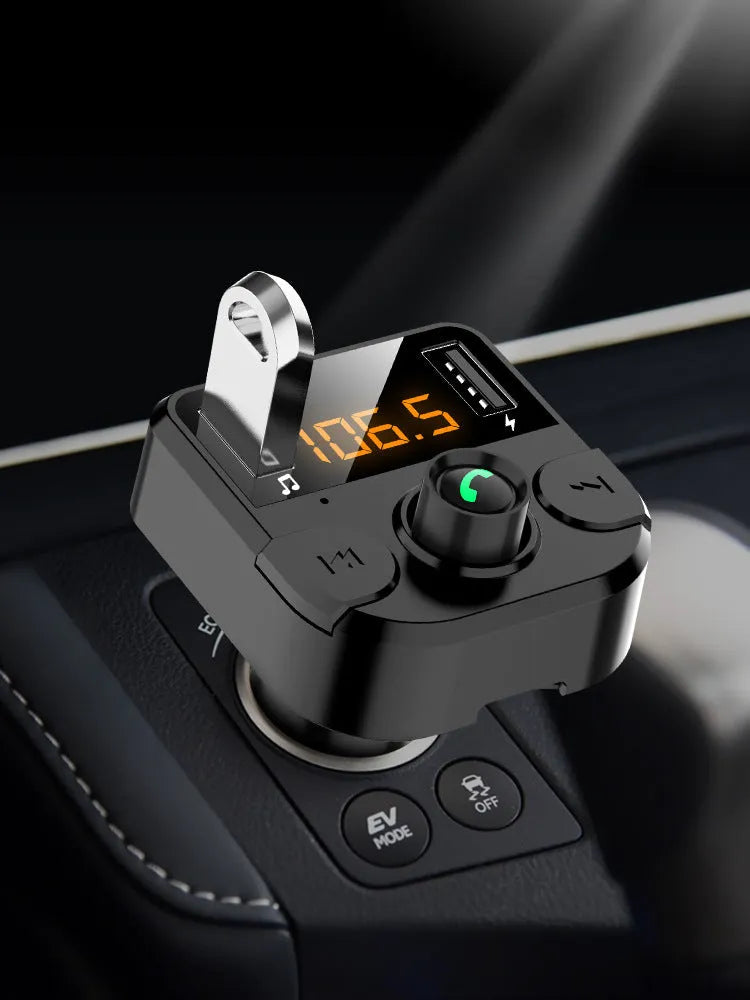 BT36B black car Bluetooth MP3 player with cigarette lighter connector for wireless music streaming