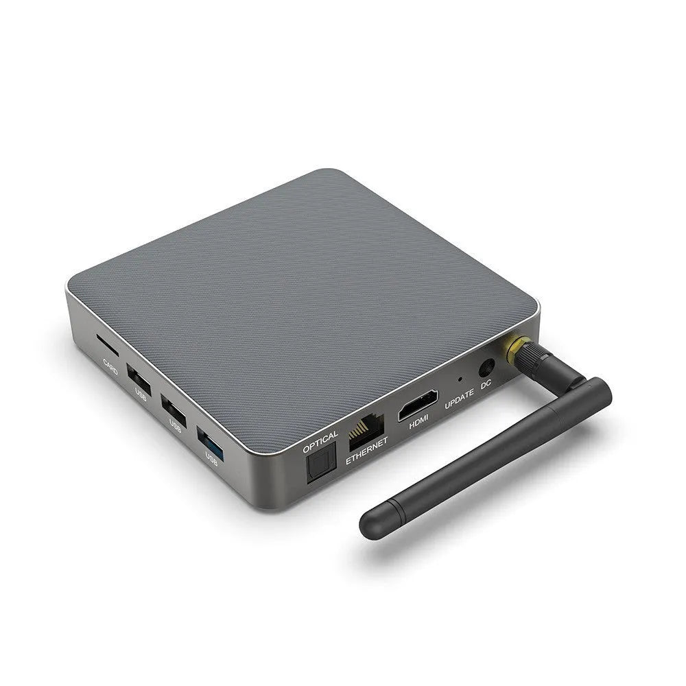 Android 8K set-top box with HDMI port and RK3566 processor for high-definition media playback