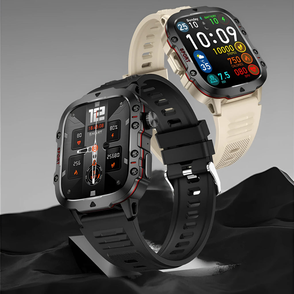 QX11 Smart Bluetooth Watch with TFT touch screen showing health metrics display