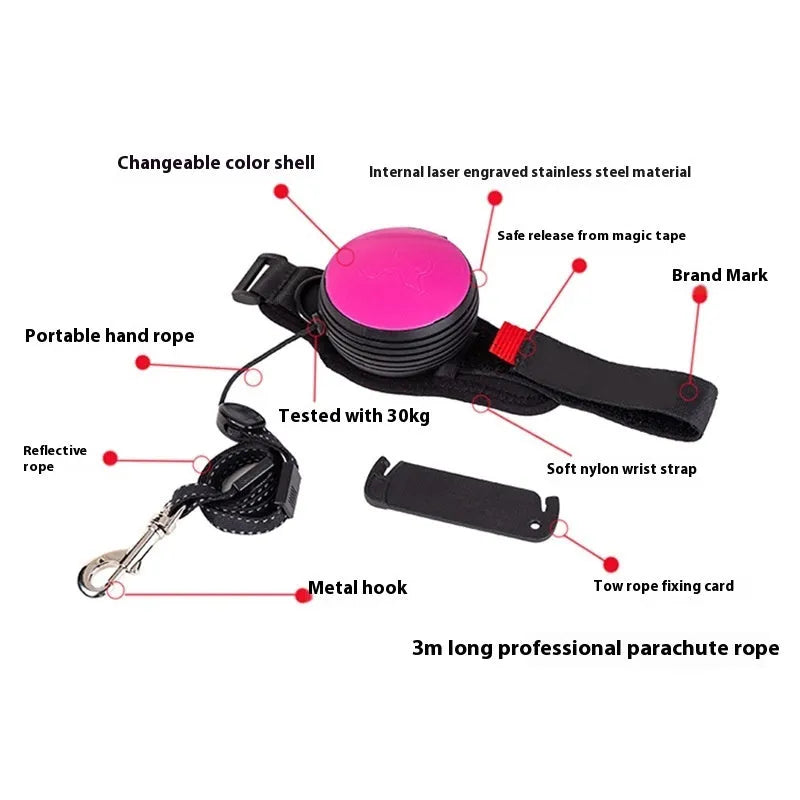 3 metre explosion-proof automatic retractable pet leash in six colour options