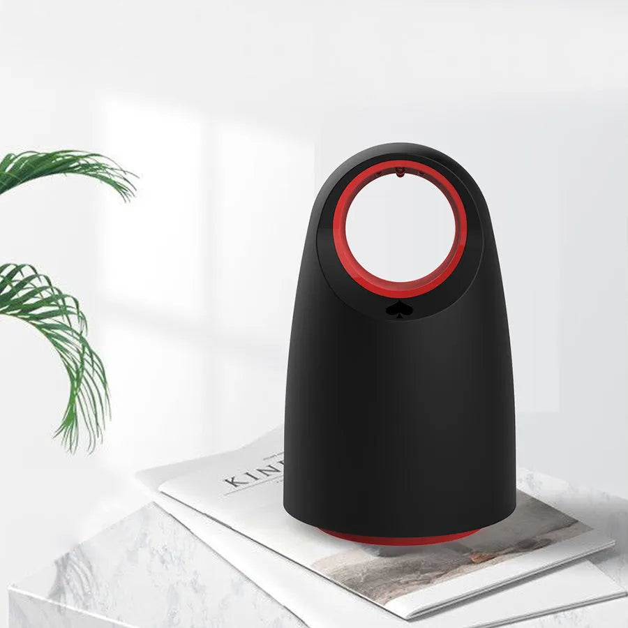 Black or white USB rechargeable silent mosquito killer with UV light.