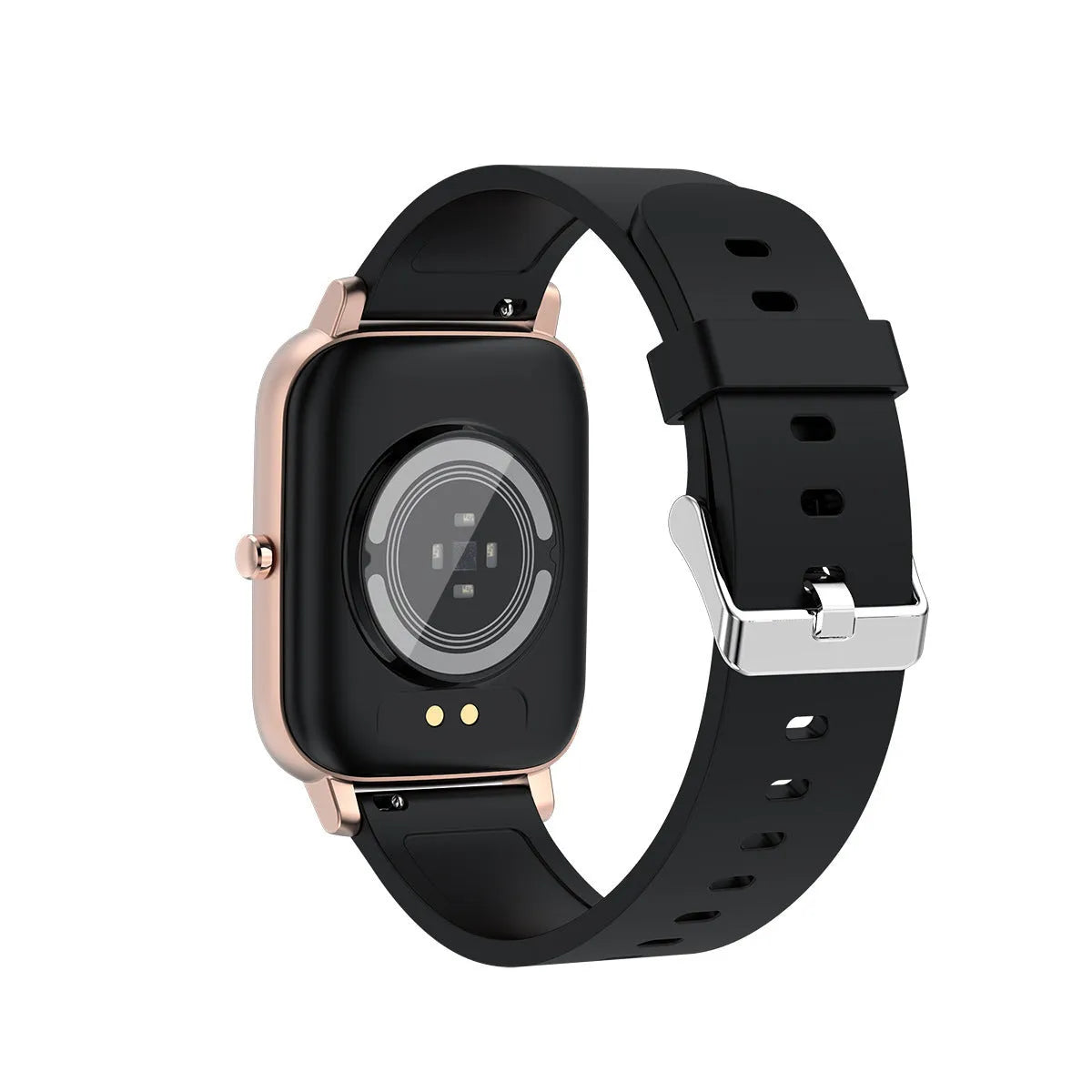 H80 fashion sports smart watch with silicone strap on wrist, showing health metrics on 1.69 inch screen.