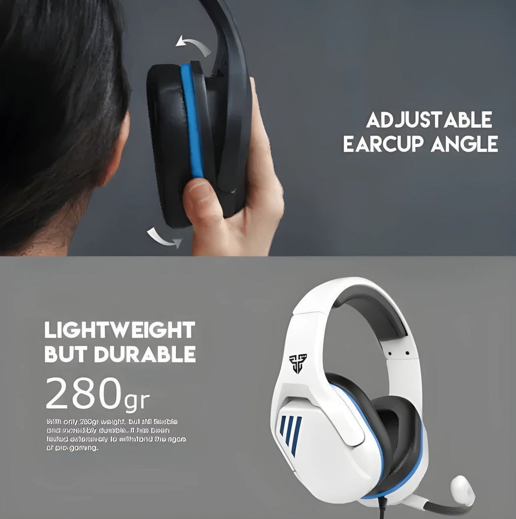 MH86 black esports gaming headset with microphone and 2-metre cable