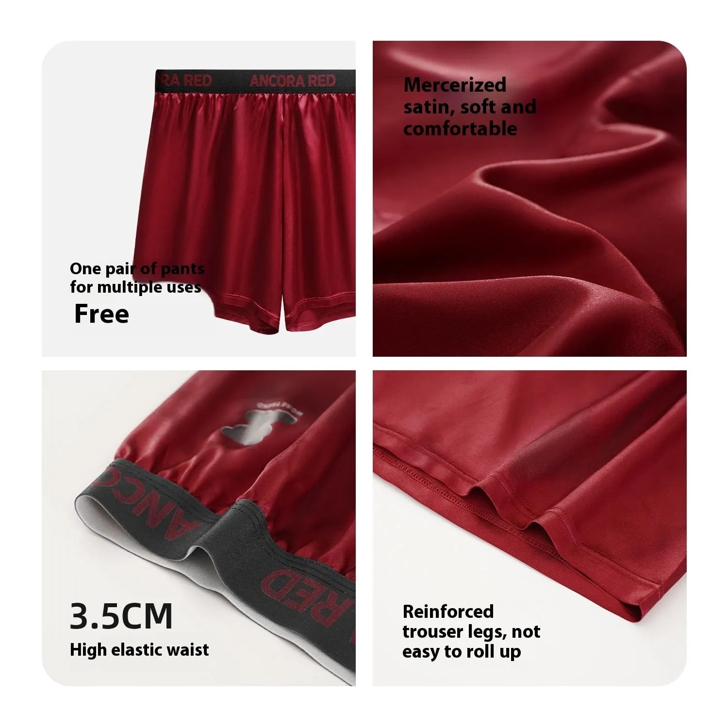 Men's solid colour boxer briefs in black on a mid-waist mannequin, showing knit polyester fabric.