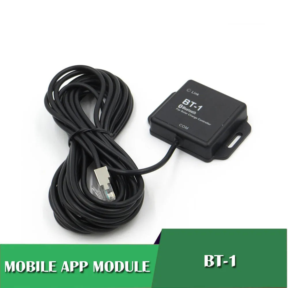 Solar charge controller unit with Bluetooth module for 12V and 24V battery systems