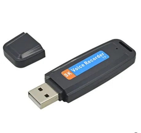 SK-001 black and white USB flash drive with creative gift design showing front and side views.